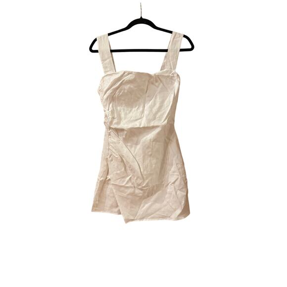 REFORMATION Reformation Kerrigan Linen Mini Dress White size 6 NWT - Picture 6 of 9
